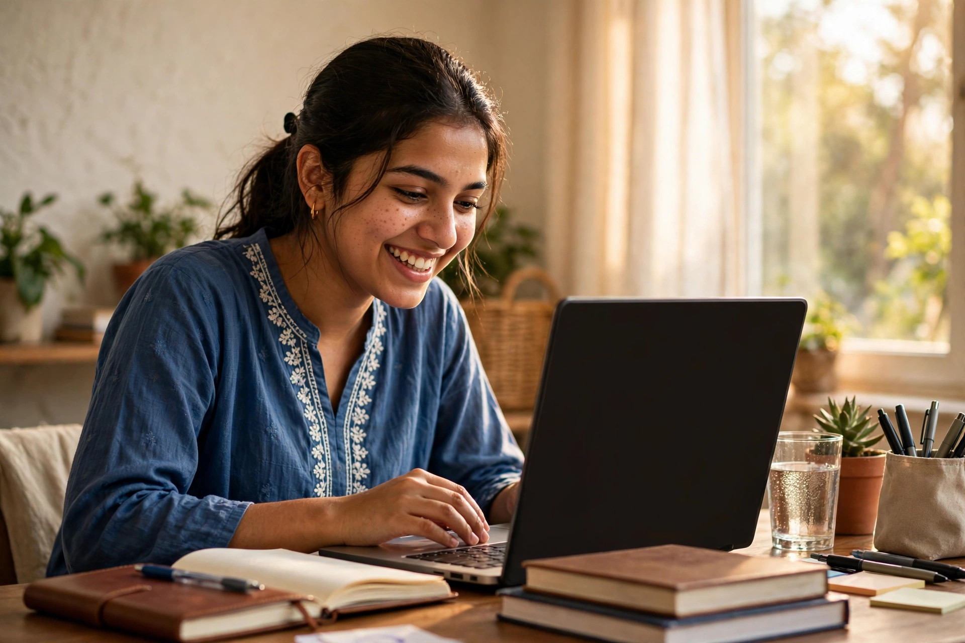 College student checking the BISE Faisalabad 11th class result 2026 on a laptop — online, SMS and gazette methods